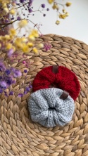 Scrunchie gumka do włosów kolor: czerwony