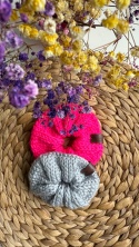 Scrunchie gumka do włosów kolor: neonowy róż