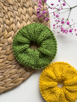 Scrunchie gumka do włosów kolor: zielony