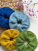 Scrunchie gumka do włosów kolor: zielony