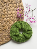 Scrunchie gumka do włosów kolor: zielony